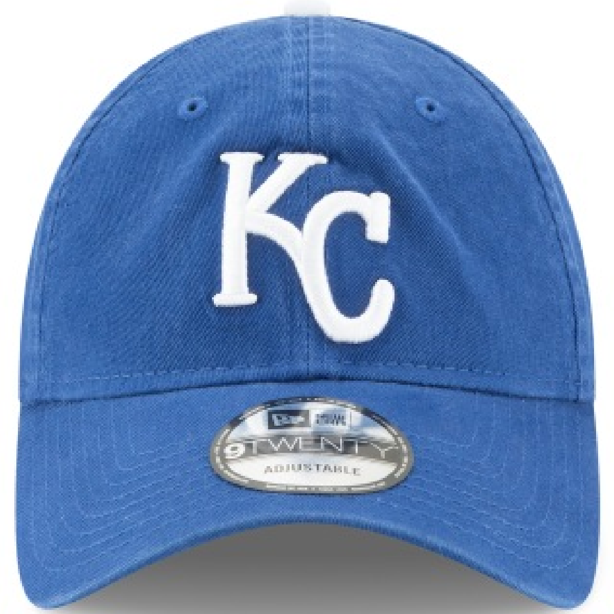 Kansas City Royals New Era Core Classic 9TWENTY Adjustable Hat-Blue product image 2, provided for visual reference and