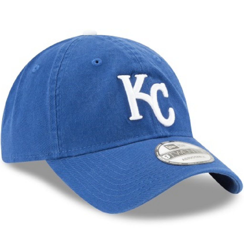 Kansas City Royals New Era Core Classic 9TWENTY Adjustable Hat-Blue product image 3, provided for visual reference and