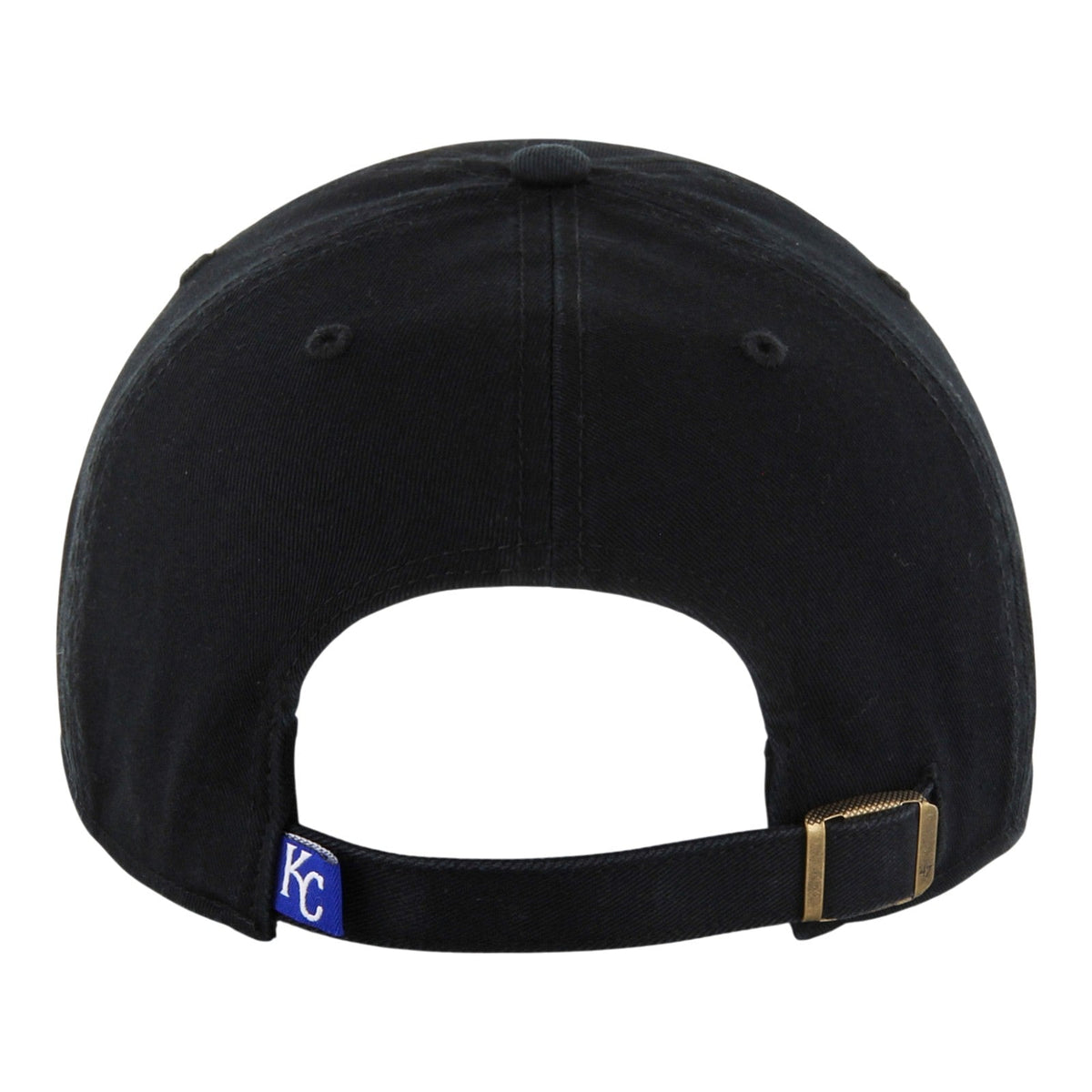 Kansas City Royals '47 Clean Up Black Adjustable Hat product image 2, provided for visual reference and product detail review