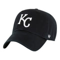 Kansas City Royals '47 Clean Up Black Adjustable Hat product image 1, provided for visual reference and product detail review