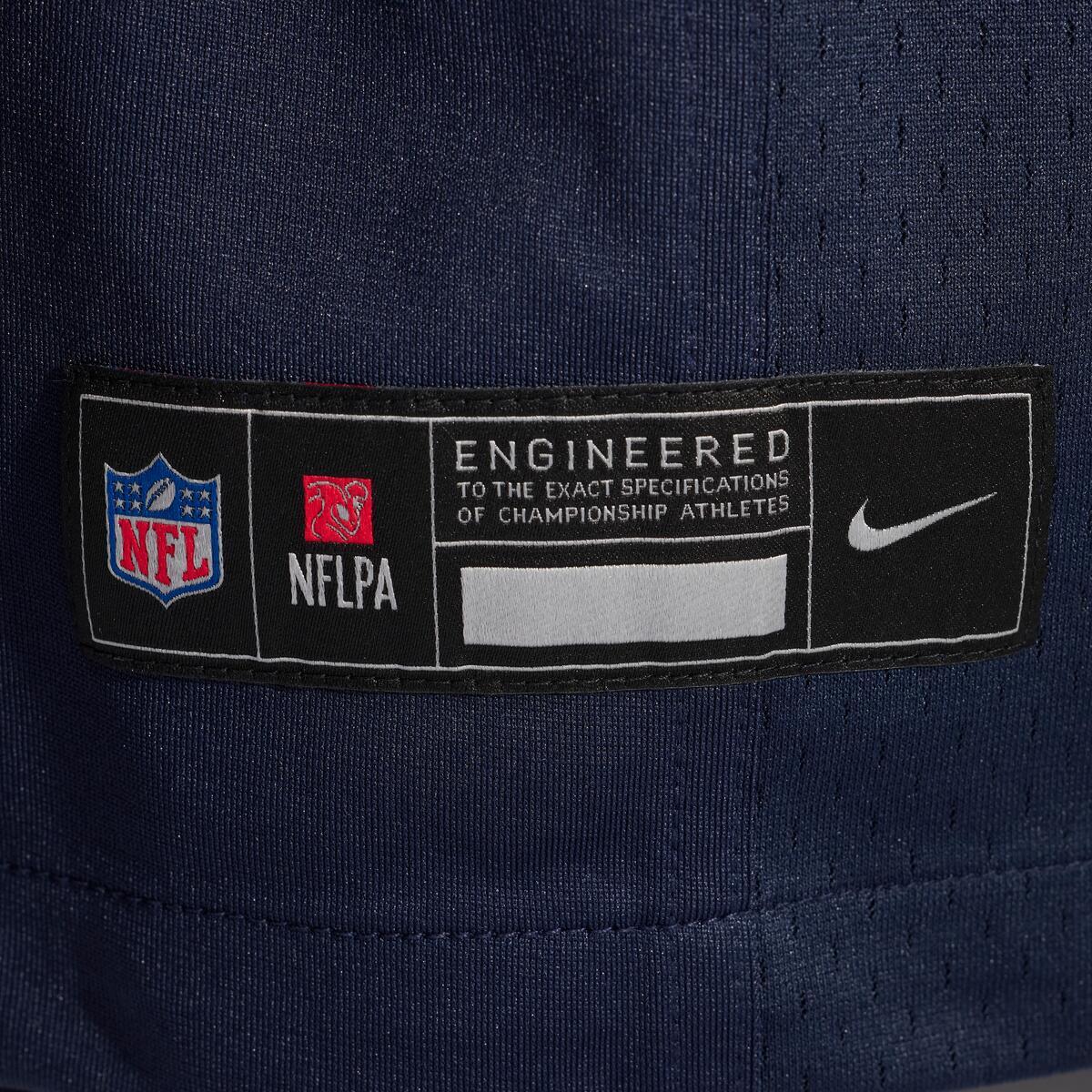 Kyle Monangai #25 Chicago Bears Nike Navy Game Jersey product image 5, provided for visual reference and product detail