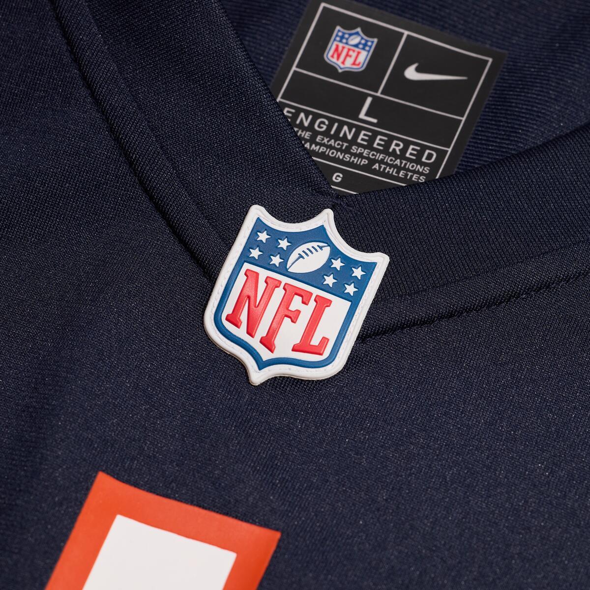 Kyle Monangai #25 Chicago Bears Nike Navy Game Jersey product image 4, provided for visual reference and product detail
