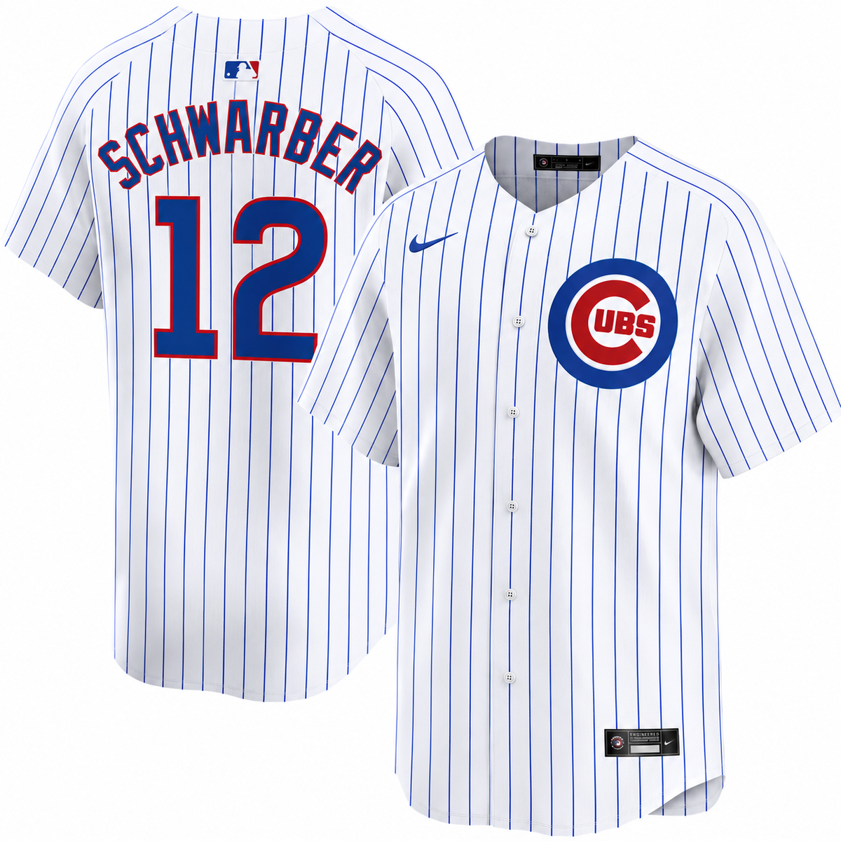 Kyle Schwarber Chicago Cubs Nike Men Replica Home Jersey product image 1, provided for visual reference and product detail
