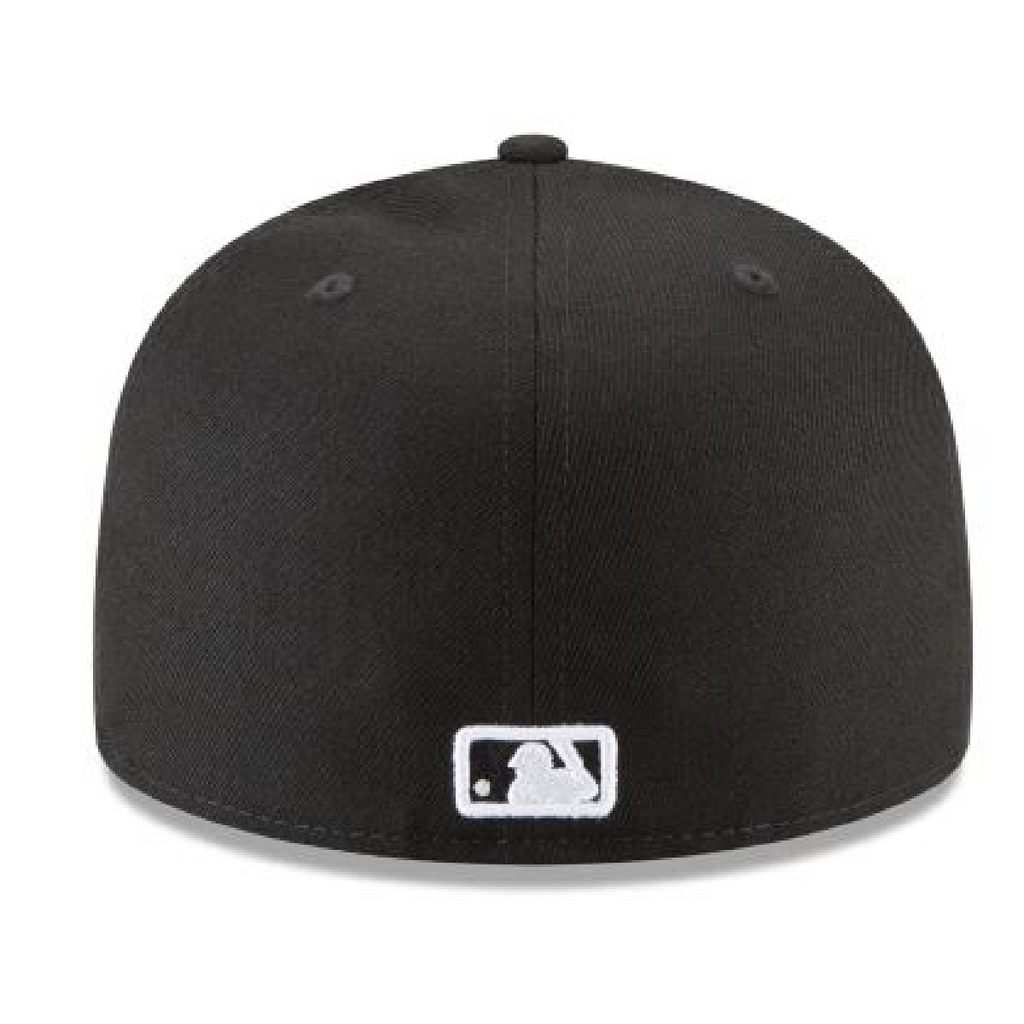 Los Angeles Dodgers NEW ERA BASIC COLLECTION FITTED 59FIFTY-BLACK AND WHITE product image 6, provided for visual reference