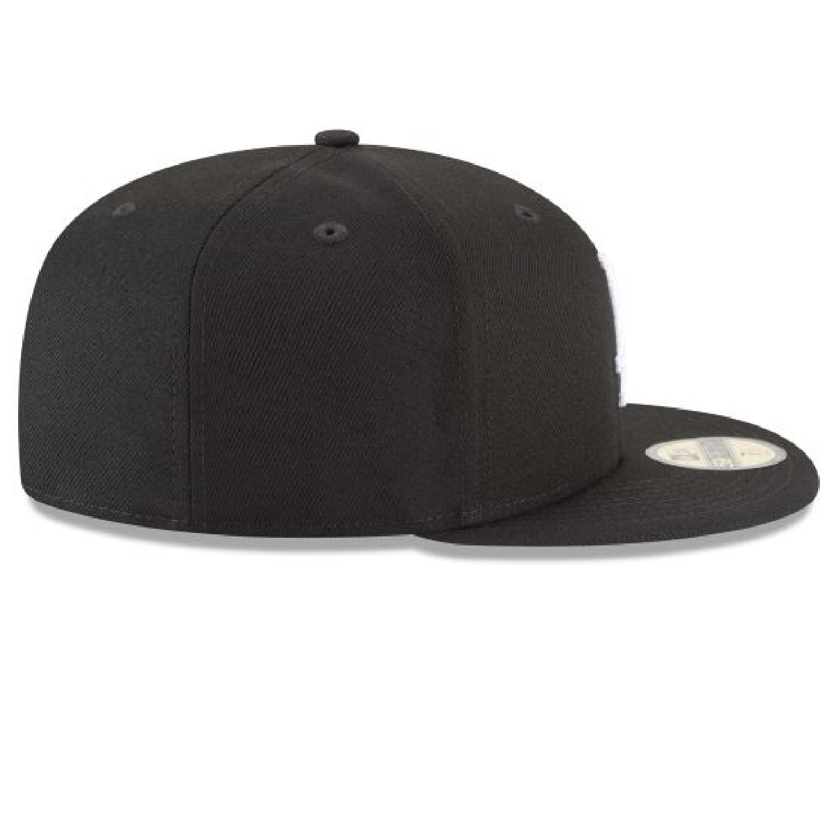 Los Angeles Dodgers NEW ERA BASIC COLLECTION FITTED 59FIFTY-BLACK AND WHITE product image 4, provided for visual reference