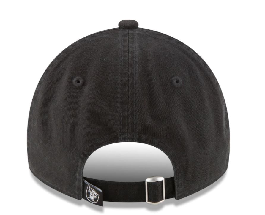 Las Vegas Raiders New Era Core Classic Black 9Twenty Adjustable Hat product image 4, provided for visual reference and
