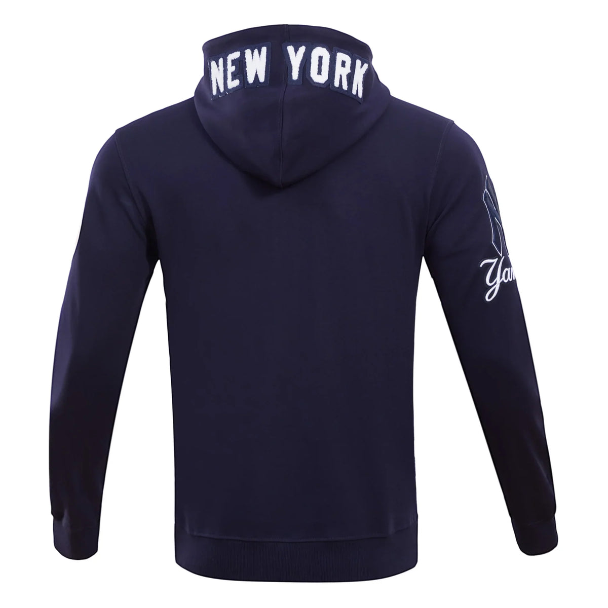 New York Yankees Men Pro Standard 4-Hit Full-Zip Hoodie-Nevy product image 2, provided for visual reference and product