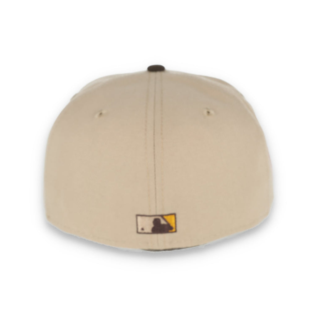 New Era California Angels 25TH ANNIVERSARY 59FIFTY FITTED HAT-CAMEL/BURNT WOOD product image 4, provided for visual