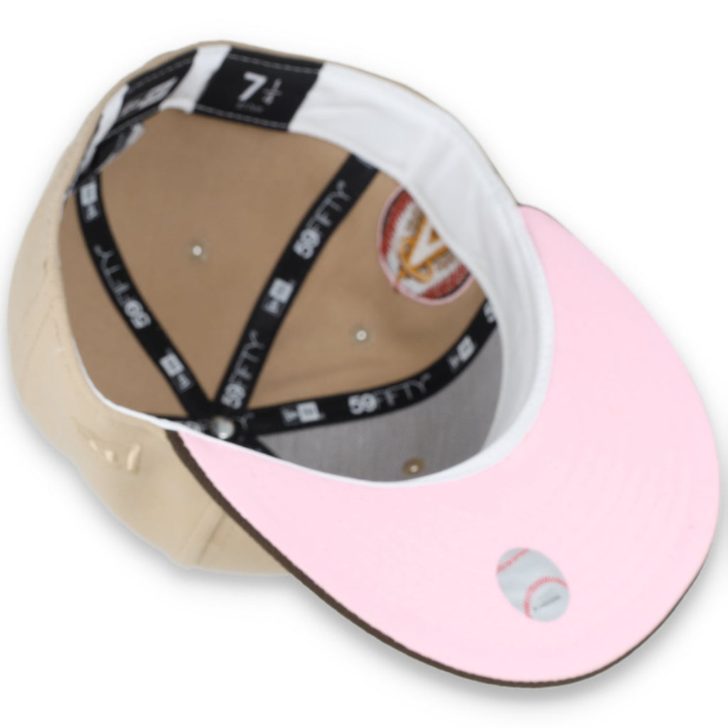 New Era California Angels 25TH ANNIVERSARY 59FIFTY FITTED HAT-CAMEL/BURNT WOOD product image 6, provided for visual