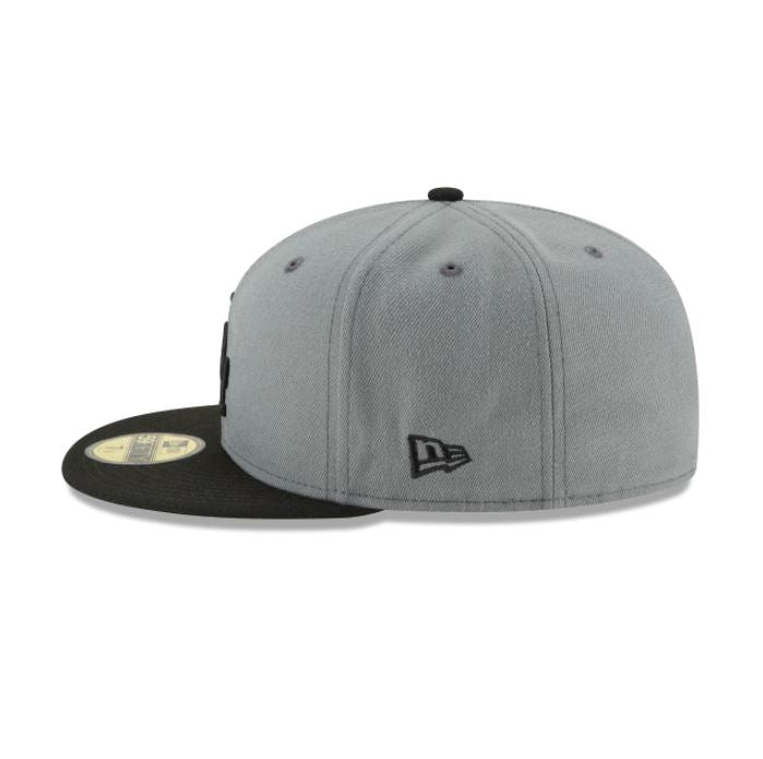 Los Angeles Dodger Basic Collection 59Fifty -Grey/Black product image 4, provided for visual reference and product detail