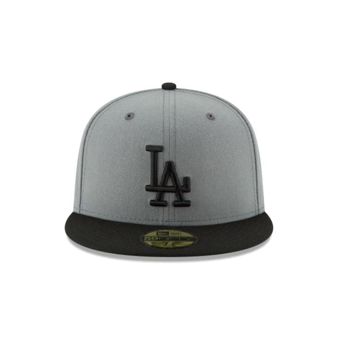 Los Angeles Dodger Basic Collection 59Fifty -Grey/Black product image 2, provided for visual reference and product detail
