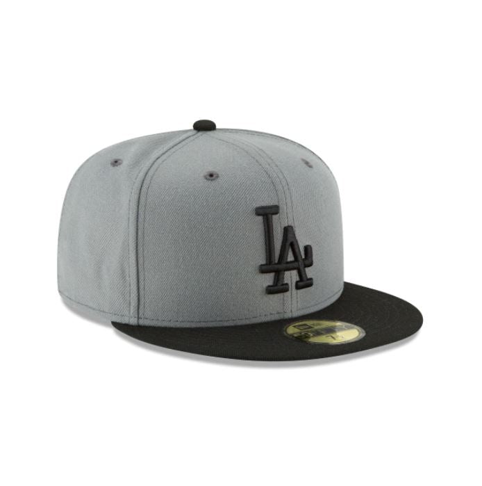 Los Angeles Dodger Basic Collection 59Fifty -Grey/Black product image 3, provided for visual reference and product detail