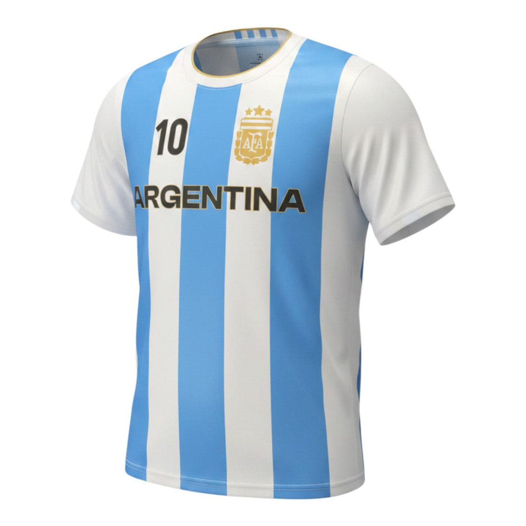 Lionel Messi FIFA World Cup 2026 Argentina Striped Game Day Poly Shirt product image 3, provided for visual reference and
