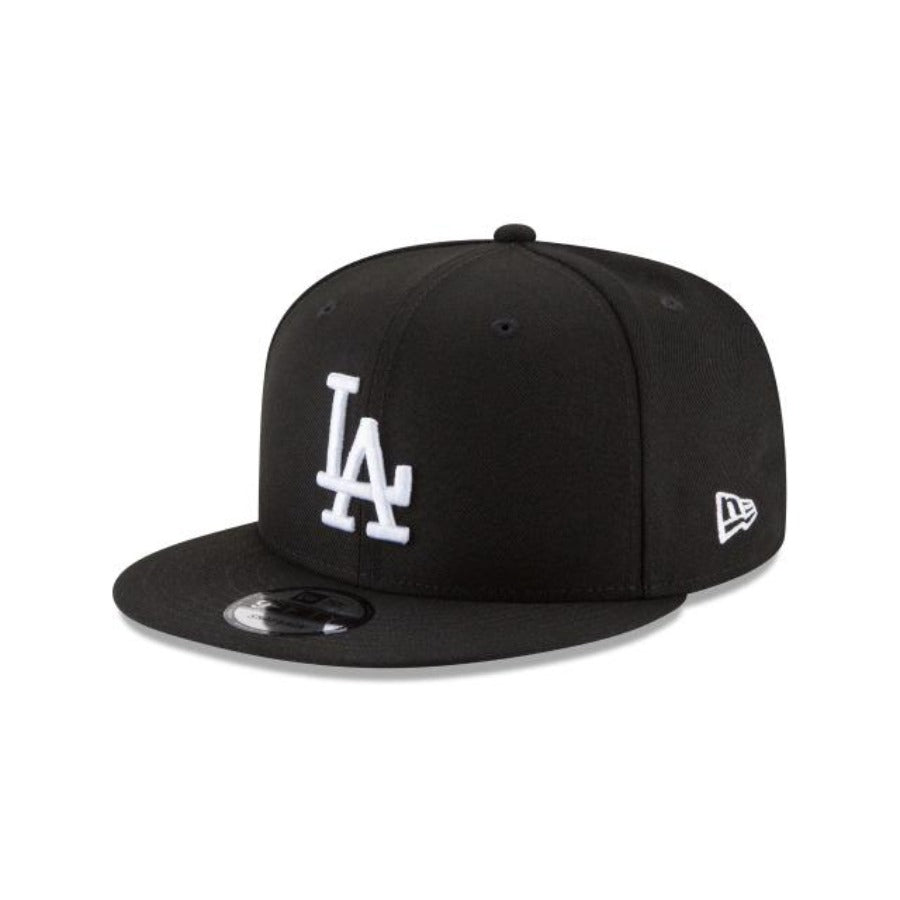 New Era Los Angeles Dodgers Basic 9FIFTY Snapback-Black/White product image 1, provided for visual reference and product