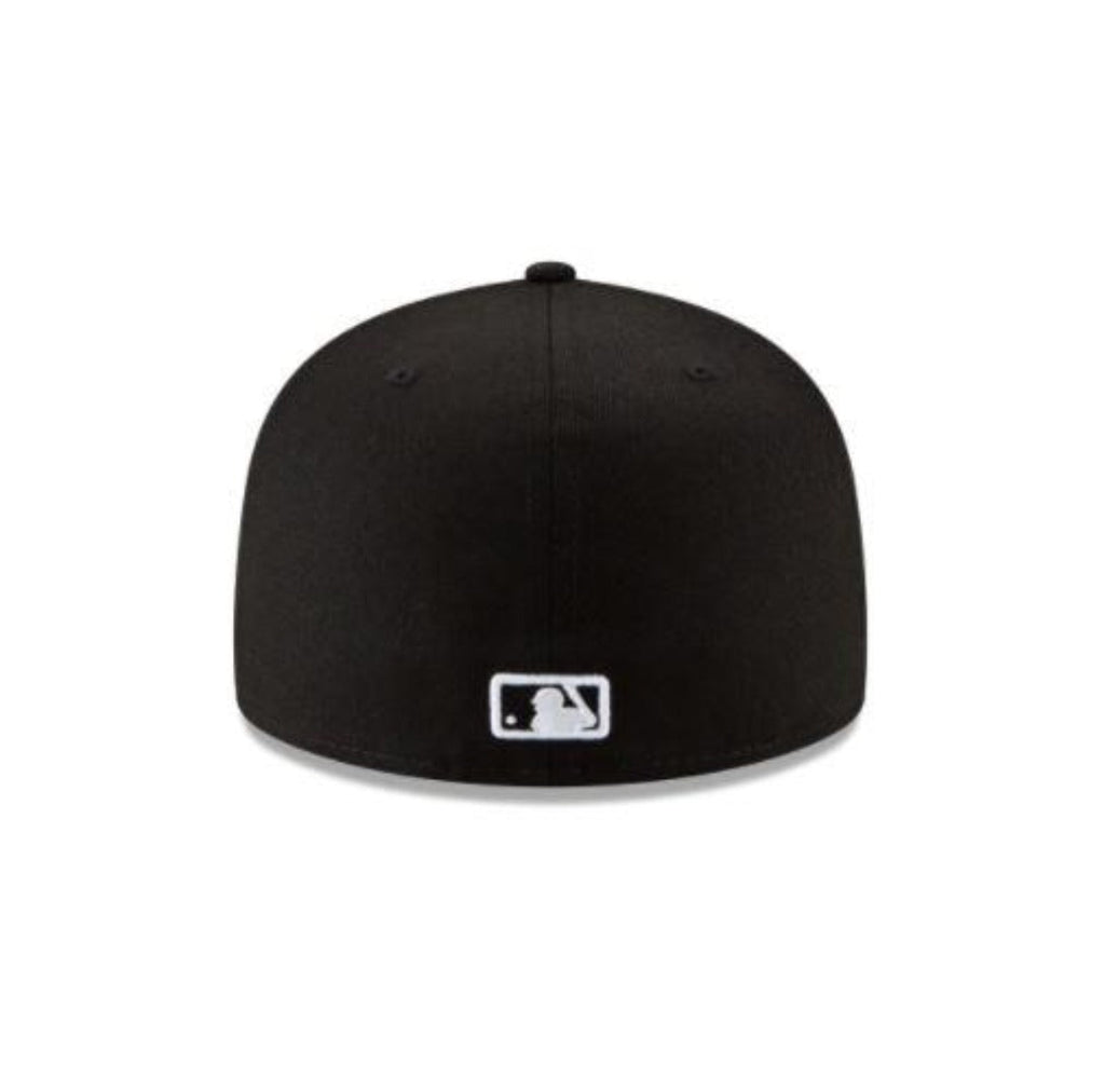 Los Angeles Dodgers NEW ERA BASIC COLLECTION BLACK OUTLINE FITTED 59FIFTY-BLACK AND WHITE product image 6, provided for