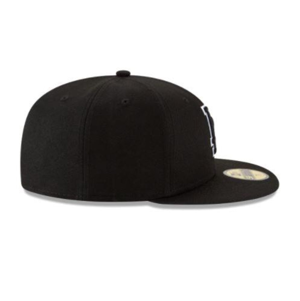 Los Angeles Dodgers NEW ERA BASIC COLLECTION BLACK OUTLINE FITTED 59FIFTY-BLACK AND WHITE product image 5, provided for