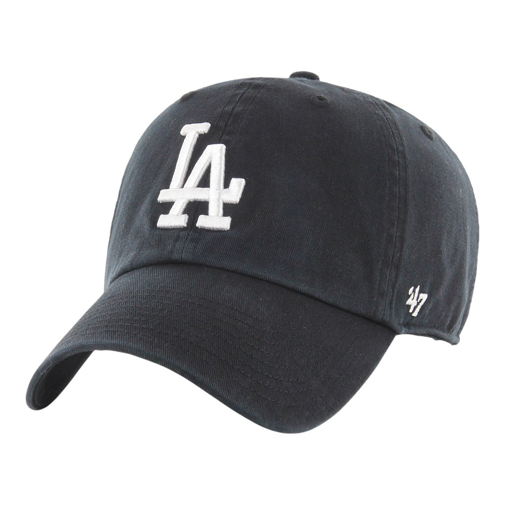 Los Angeles Dodgers '47 Clean Up Black Adjustable Hat product image 1, provided for visual reference and product detail