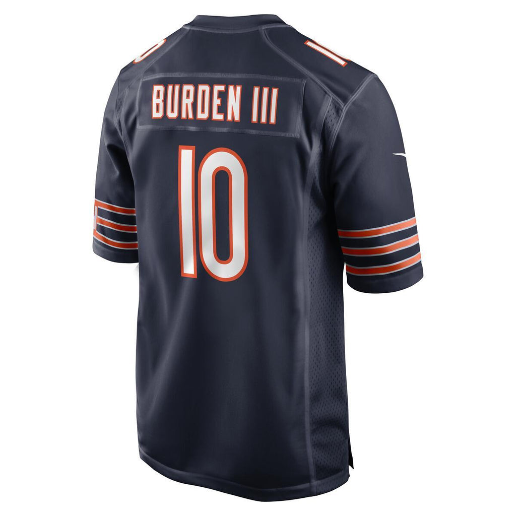 Luther Burden III Chicago Bears Nike Men Navy Game Jersey product image 2, provided for visual reference and product detail