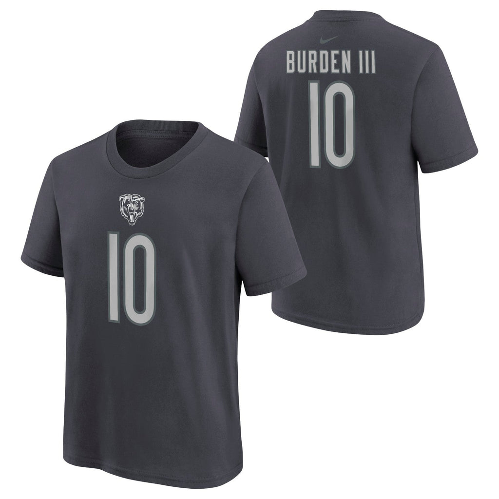 Luther Burden III Chicago Bears Nike Youth Anthracite T-Shirt product image 1, provided for visual reference and product