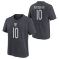 Luther Burden III Chicago Bears Nike Youth Anthracite T-Shirt product image 1, provided for visual reference and product