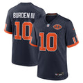 Luther Burden III #10 Chicago Bears Rivalry Nike Game Jersey product image 1, provided for visual reference and product
