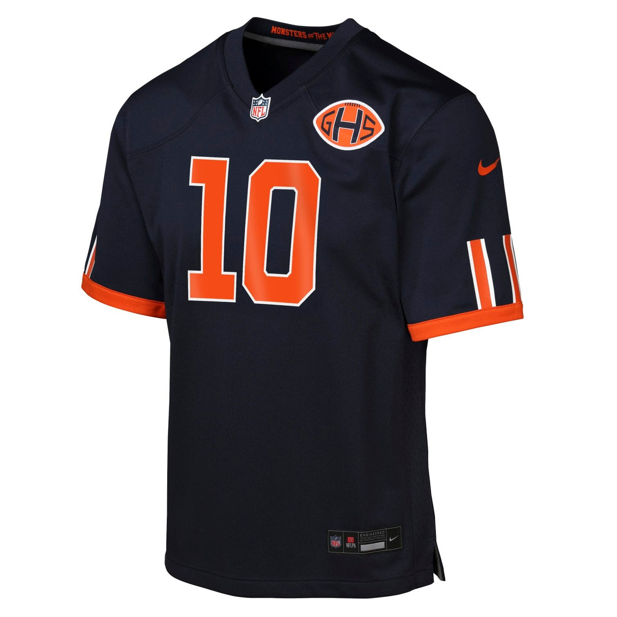 Luther Burden III #10 Chicago Bears Rivalry Nike Youth Jersey product image 3, provided for visual reference and product