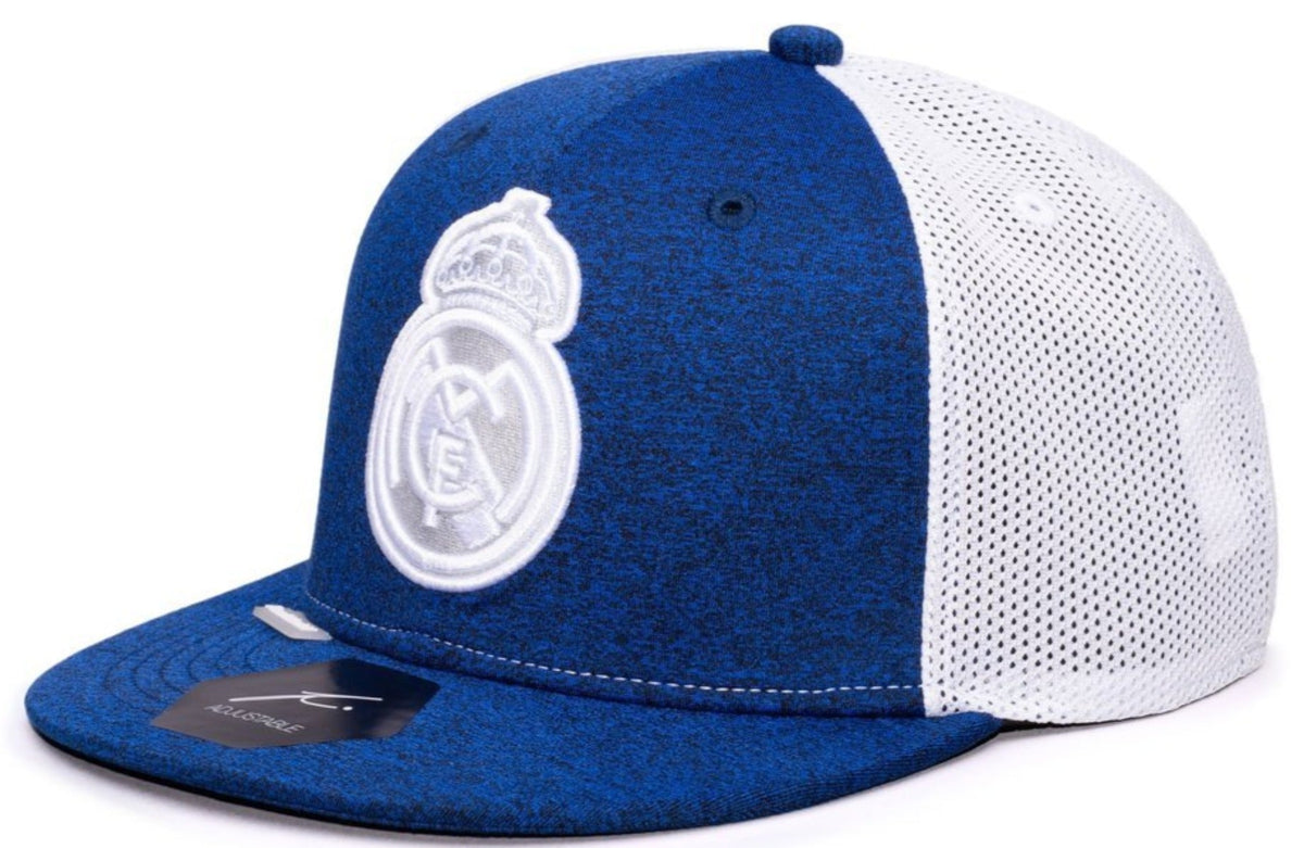 FI COLLECTION REAL MADRID DRIBBLING Snapback HAT-NAVY/WHITE product image 3, provided for visual reference and product