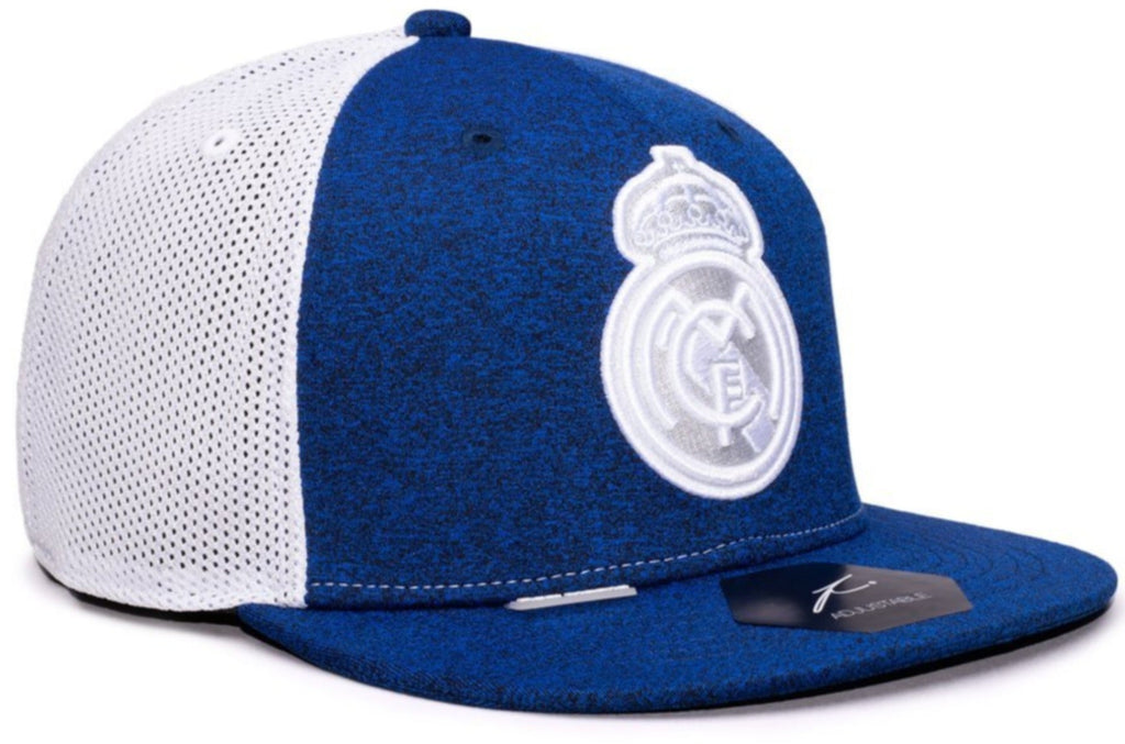 FI COLLECTION REAL MADRID DRIBBLING Snapback HAT-NAVY/WHITE product image 2, provided for visual reference and product