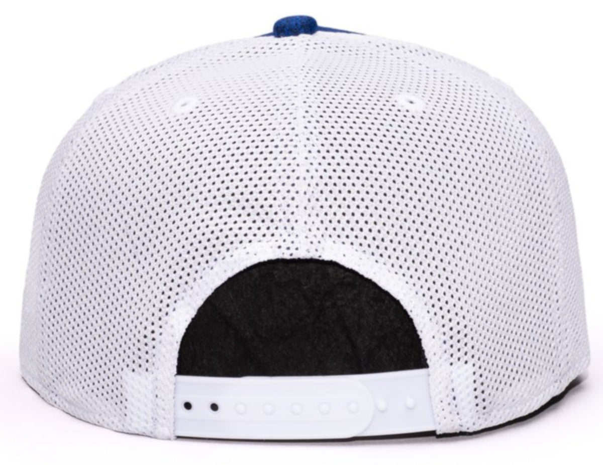 FI COLLECTION REAL MADRID DRIBBLING Snapback HAT-NAVY/WHITE product image 4, provided for visual reference and product