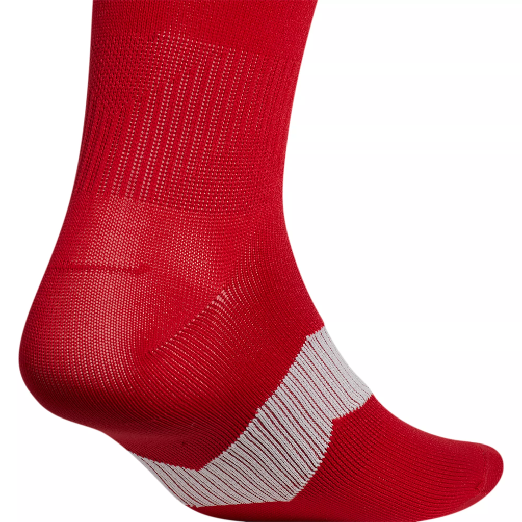 Adidas Metro V OTC Soccer Sock-Red product image 3, provided for visual reference and product detail review