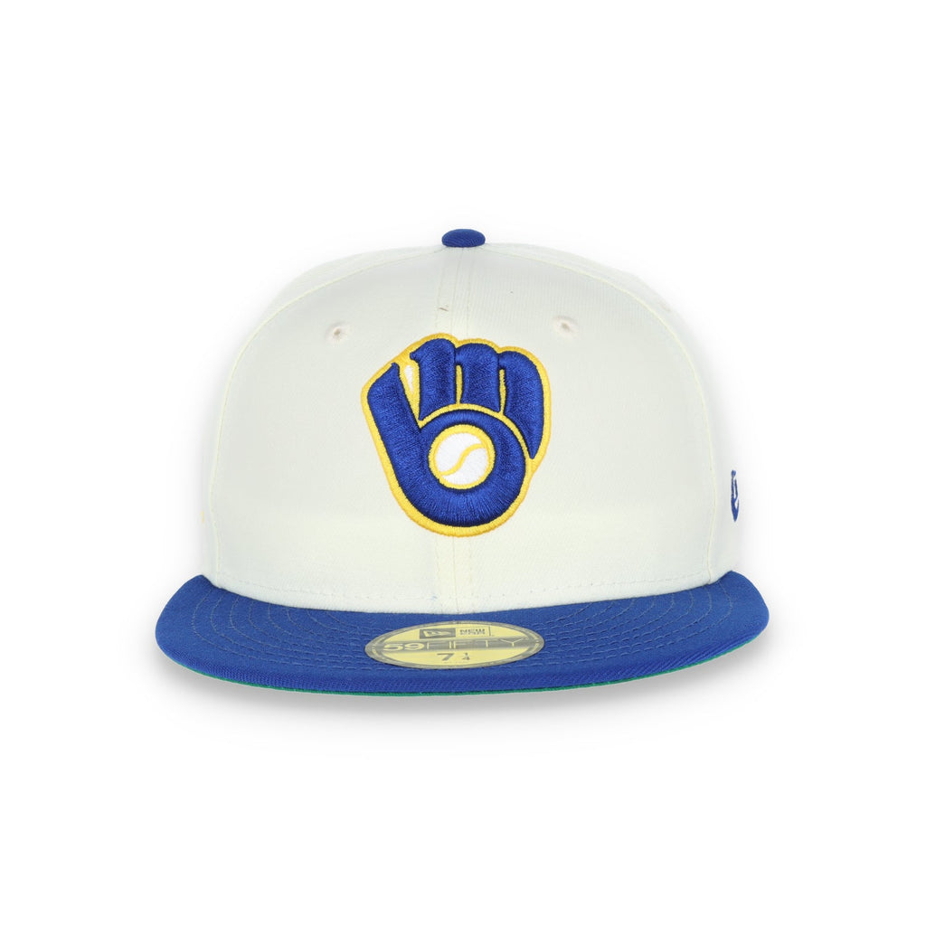 New Era Milwaukee Brewers 1982 World Series Patch 59FIFTY Fitted Ivory Hat product image 3, provided for visual reference