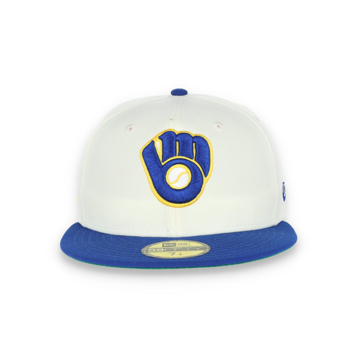 New Era Milwaukee Brewers 1982 World Series Patch 59FIFTY Fitted Ivory Hat product image 3, provided for visual reference