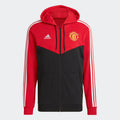 Adidas Manchester United 3-Stripes Full-Zip Hoodie product image 1, provided for visual reference and product detail review