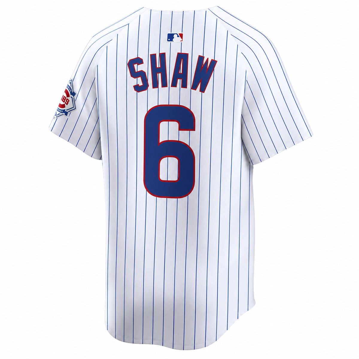 Matt Shaw Chicago Cubs Nike Youth 150th Anniversary Homerun Pinstripe Jersey product image 2, provided for visual reference