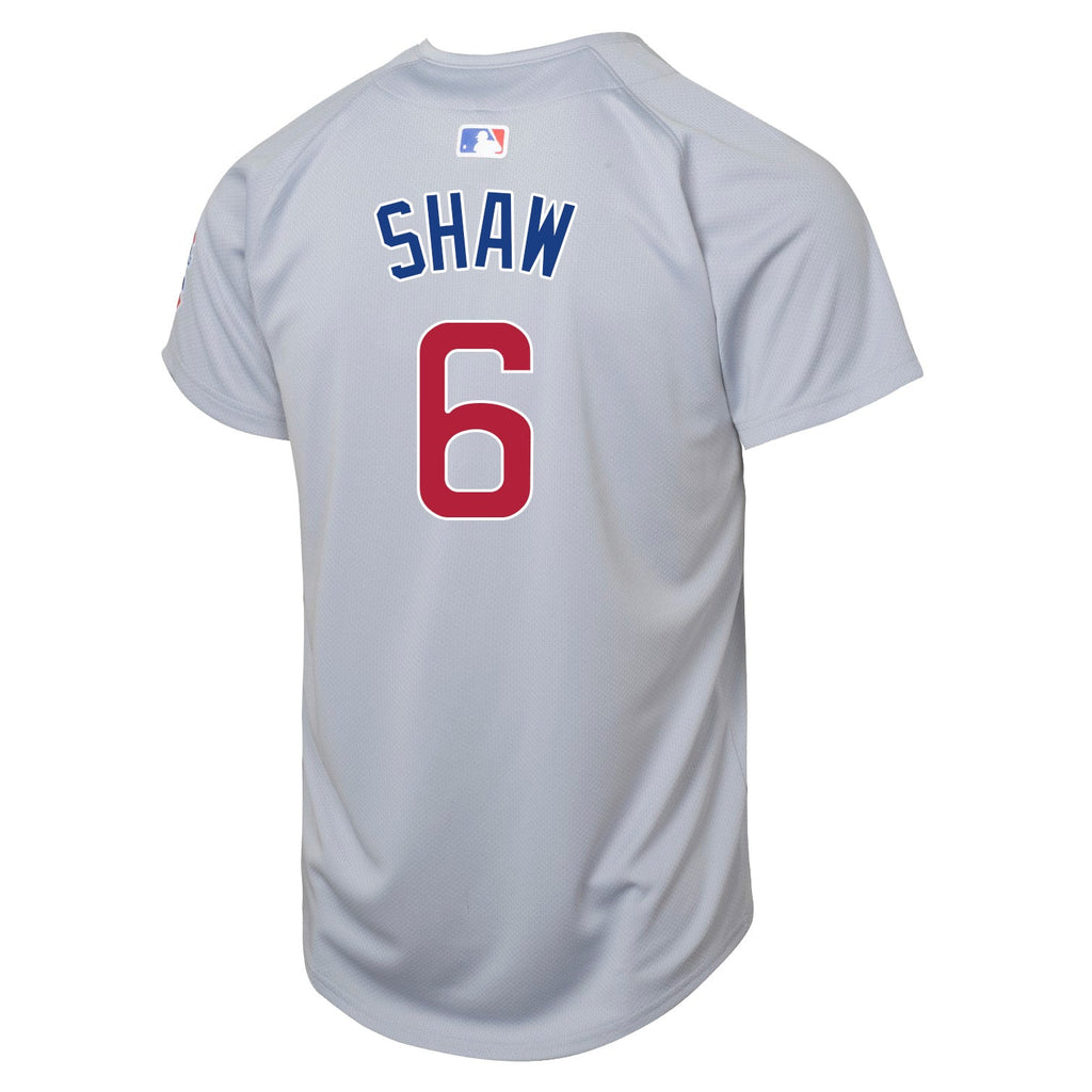 Matt Shaw Chicago Cubs Nike Youth Road Grey Limited Jersey product image 2, provided for visual reference and product detail