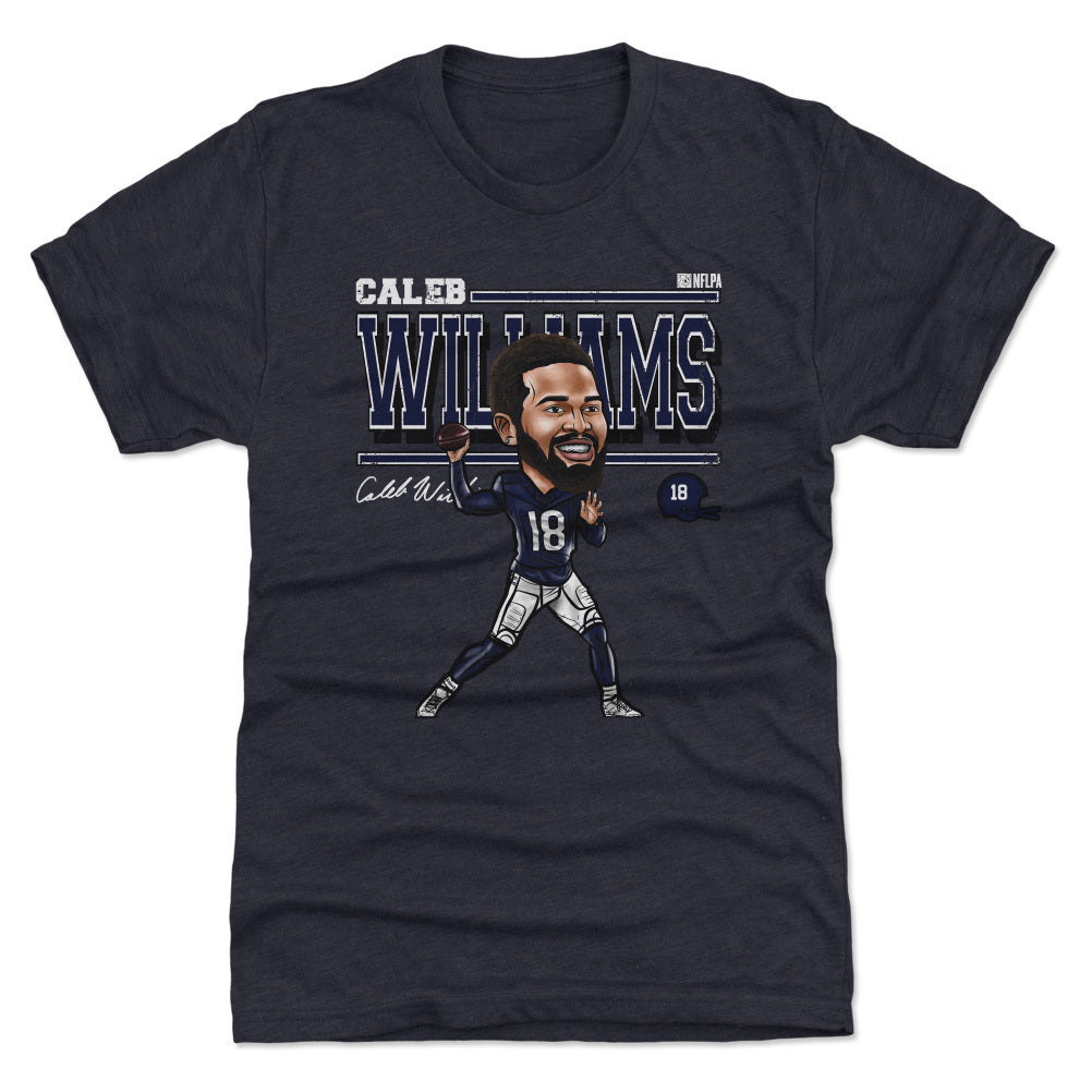 Caleb Williams Chicago Cartoon WHT product image 1, provided for visual reference and product detail review