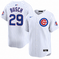Michael Busch Chicago Cubs Nike Youth 150th Anniversary Homerun Pinstripe Jersey product image 1, provided for visual