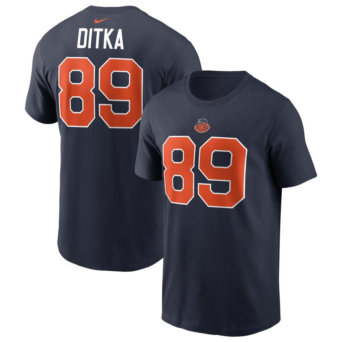 Mike Ditka Chicago Bears Nike Rivalry T-Shirt product image 1, provided for visual reference and product detail review
