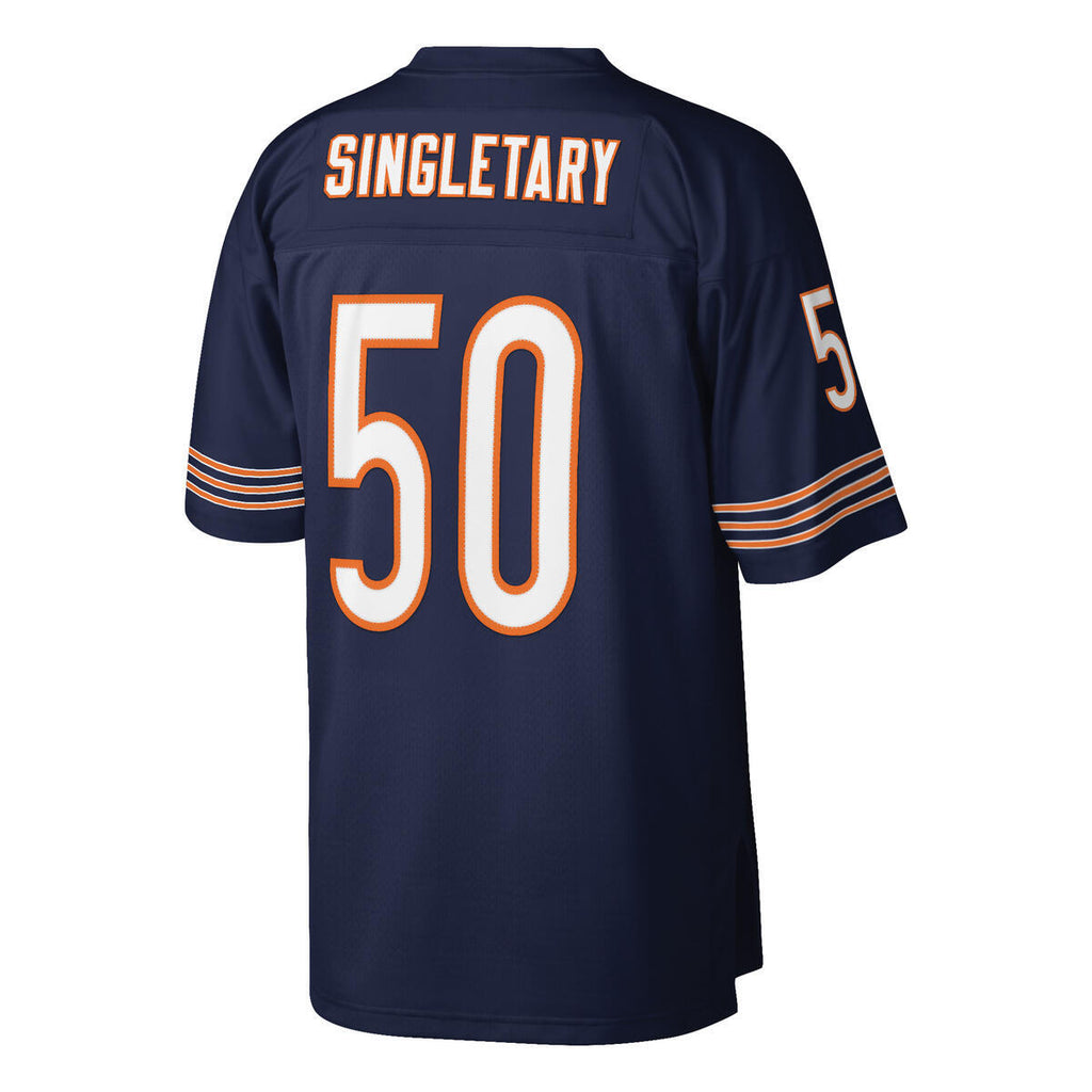 Mike Singletary Chicago Bears Mitchell & Ness Navy Legacy Jersey product image 1, provided for visual reference and product
