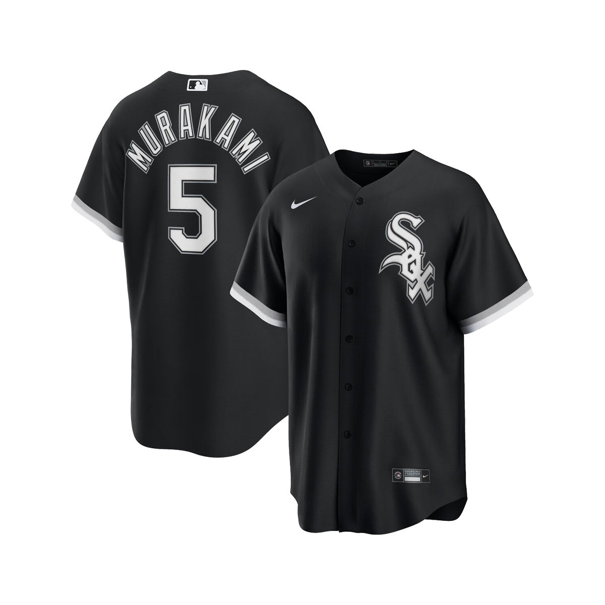 Munetaka Murakami Chicago White Sox Nike Youth Black Alternate Jersey product image 1, provided for visual reference and