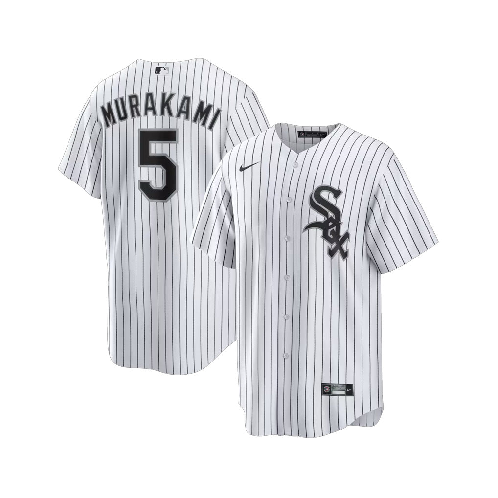 Munetaka Murakami Chicago White Sox Nike Youth Home Pinstripe Jersey product image 1, provided for visual reference and
