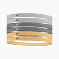 Nike Headbands 6 Pack GREY/BLACK/GOLD product image 1, provided for visual reference and product detail review
