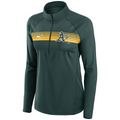 Womens Nike Oakland Athletics Seam To Seam Element Half Zip Pullover product image 1, provided for visual reference and