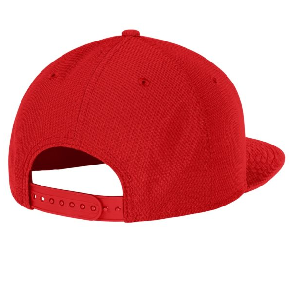 New Era® Original Fit Flat Bill Snapback Cap-Red product image 3, provided for visual reference and product detail review