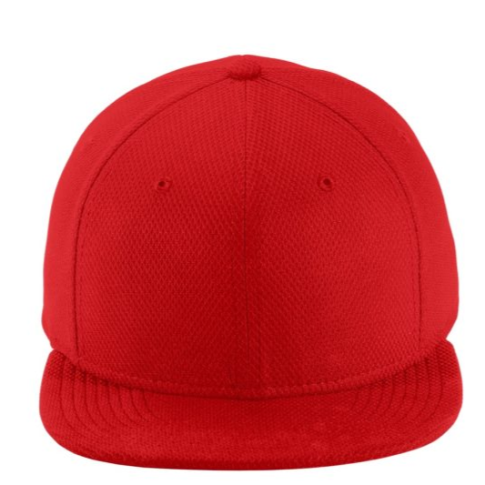 New Era® Original Fit Flat Bill Snapback Cap-Red product image 2, provided for visual reference and product detail review