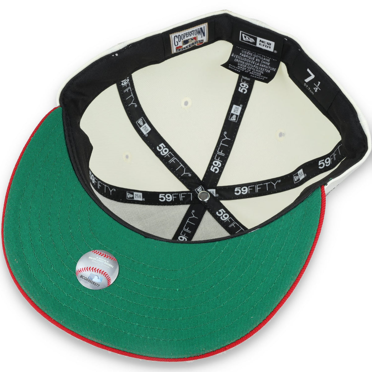 New Era California Angeles 35th Anniversary Patch 59FIFTY Fitted Ivory Hat product image 7, provided for visual reference