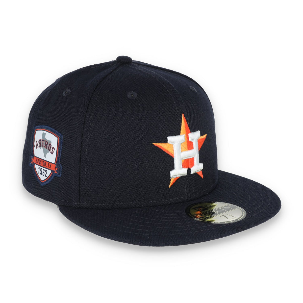 New Era Houston Astros Inaugural Season Patch 59Fifty Fitted Hat product image 1, provided for visual reference and product
