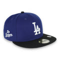 New Era Authentic Los Angeles Dodgers City Connect 59FIFTY Fitted Hat - Blue/Black product image 1, provided for visual