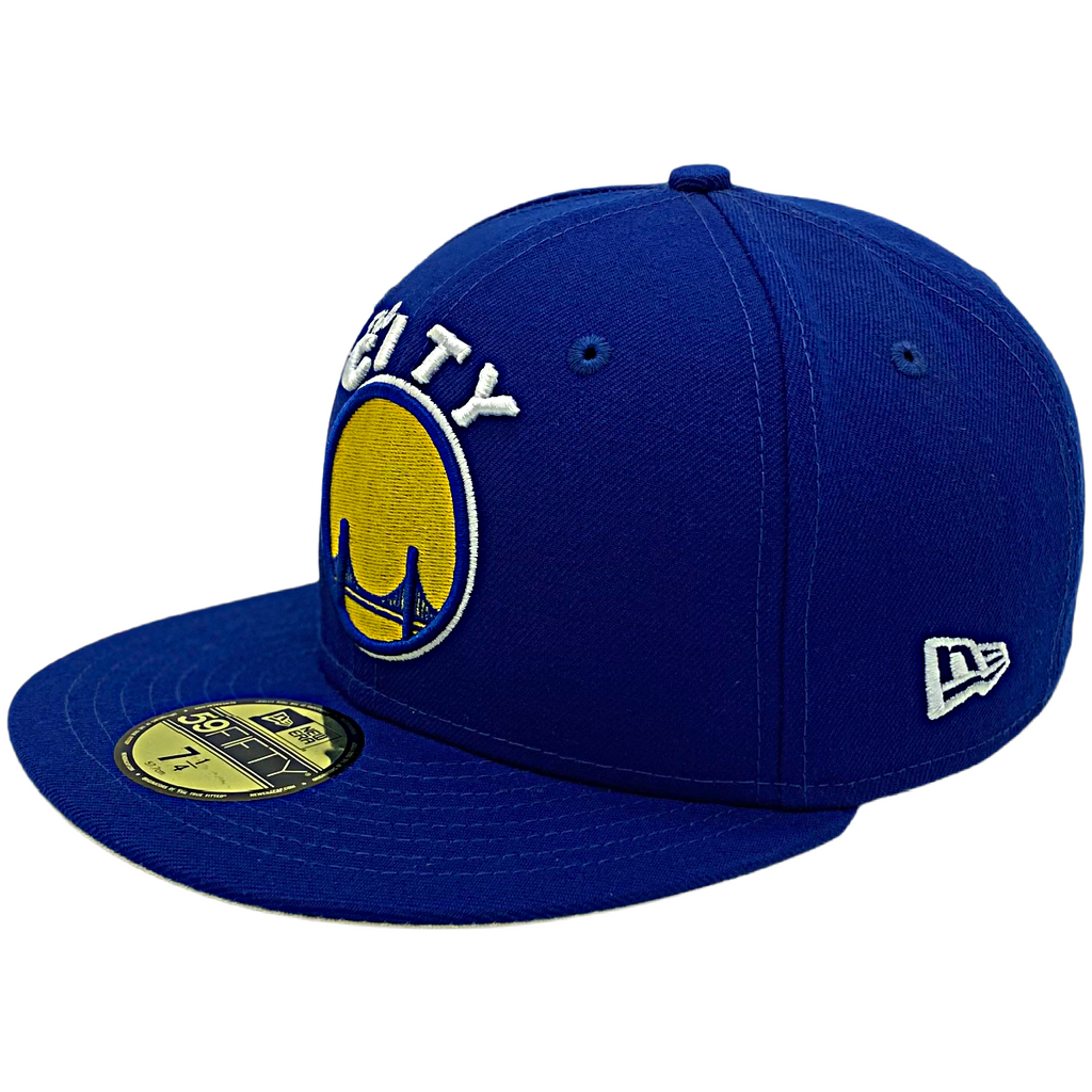 Golden State Warriors The City New Era 59Fifty Hat-Royal Blue product image 1, provided for visual reference and product