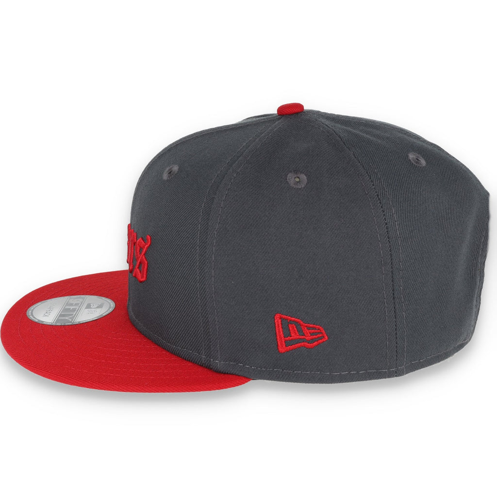 NEW ERA SAN FRANCISCO 49ERS GOTHIC SCRIPT NEW ERA 9FIFTY Snapback-GREY/RED product image 3, provided for visual reference